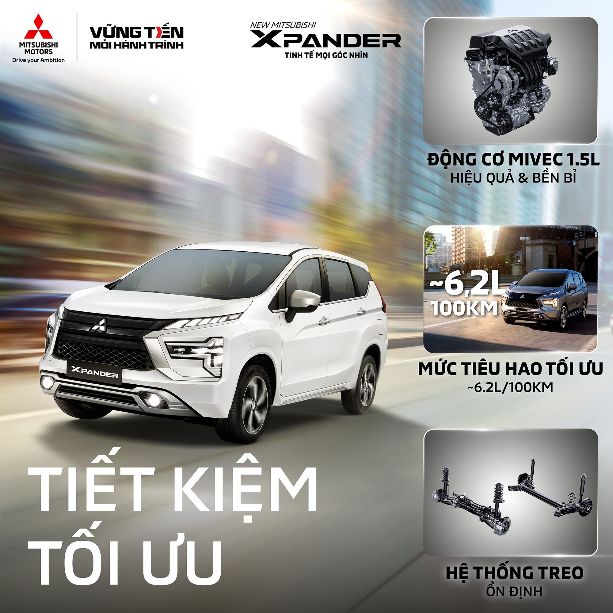 Mitsubishi Xpander Tiết Kiệm Nhiên Liệu
