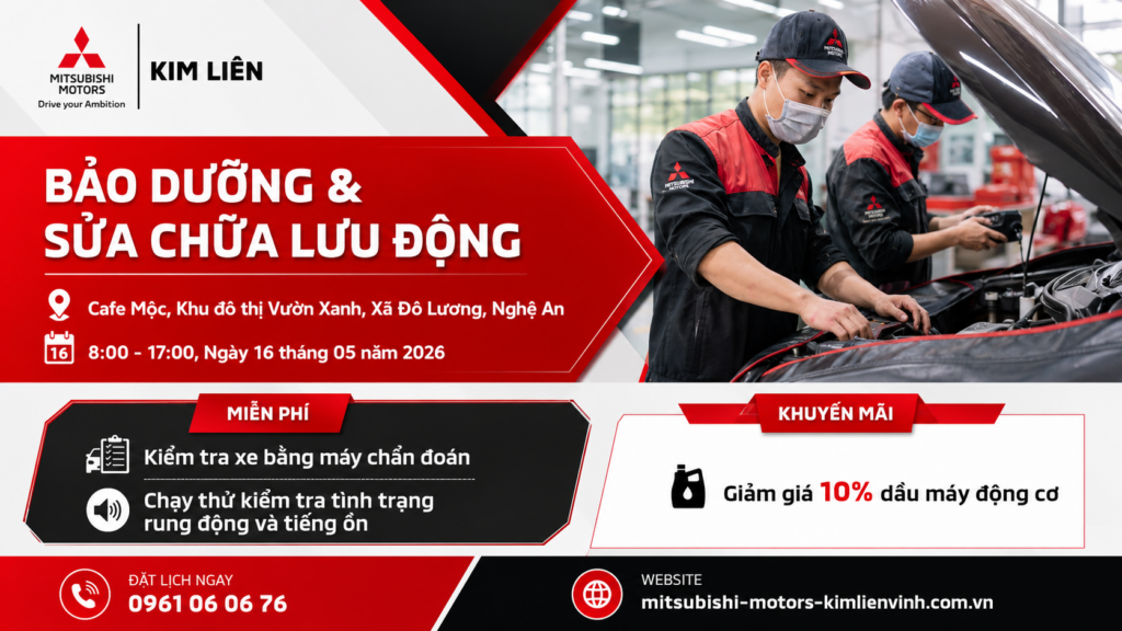 CHĂM SÓC XE TOÀN DIỆN CŨNG MITSUBISHI KIM LIÊN- Tại Đô Lương